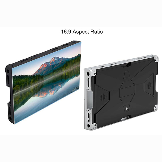 Téléviseurs LED d'intérieur HD 4K et 2k de la série LSA avec panneau de service avant à rapport d'aspect 16: 9 Petit écran de mur vidéo LED à pas de pixel